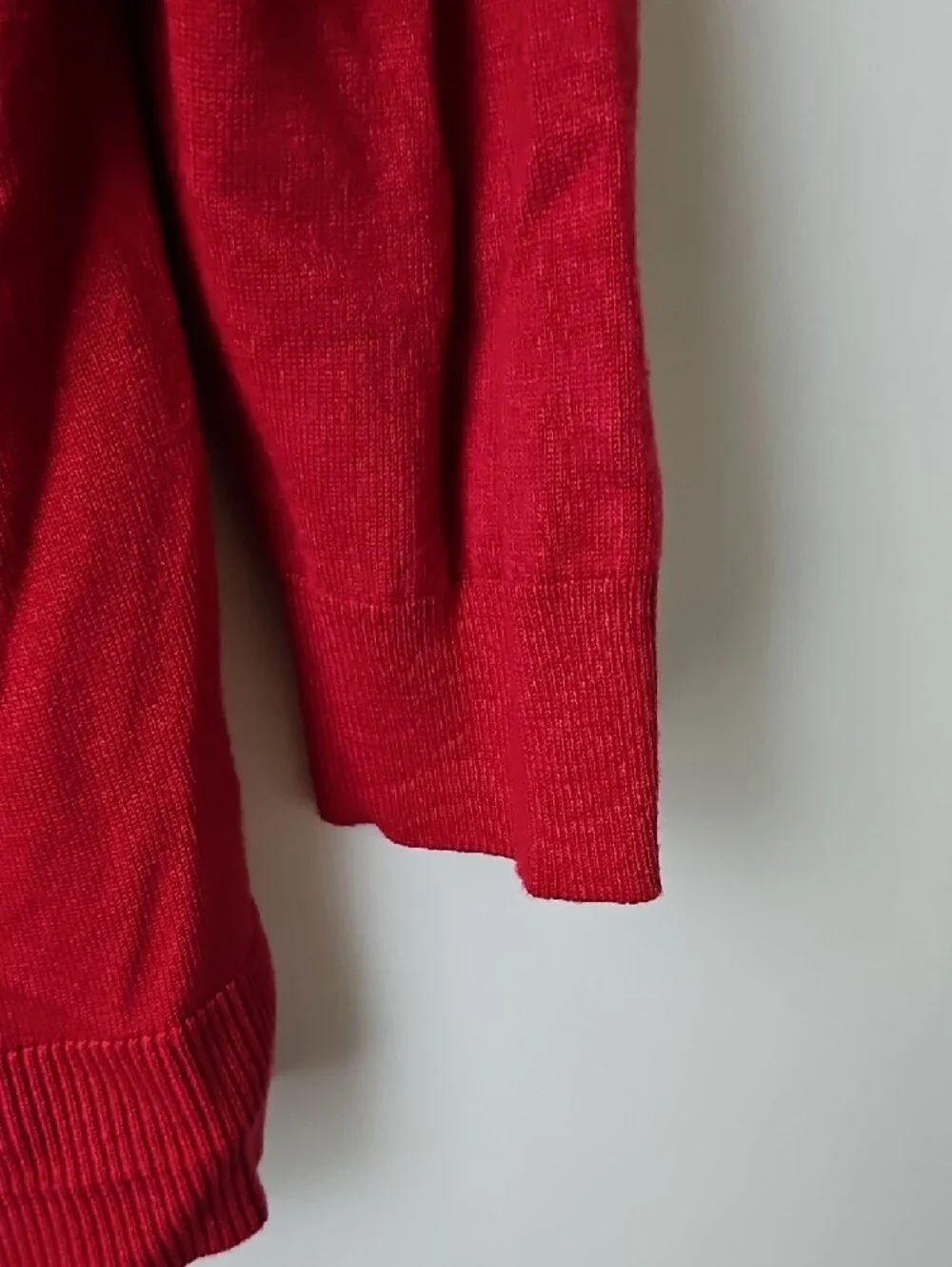 Crimson Button-Front Knit Cardigan - Picture 4 of 5